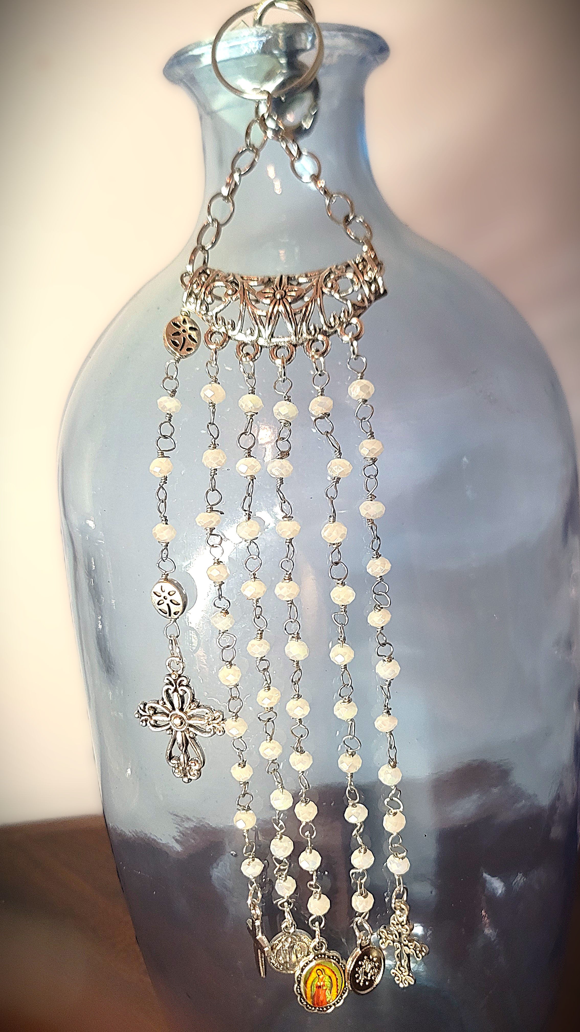 The GARDENIA Keychain Rosary