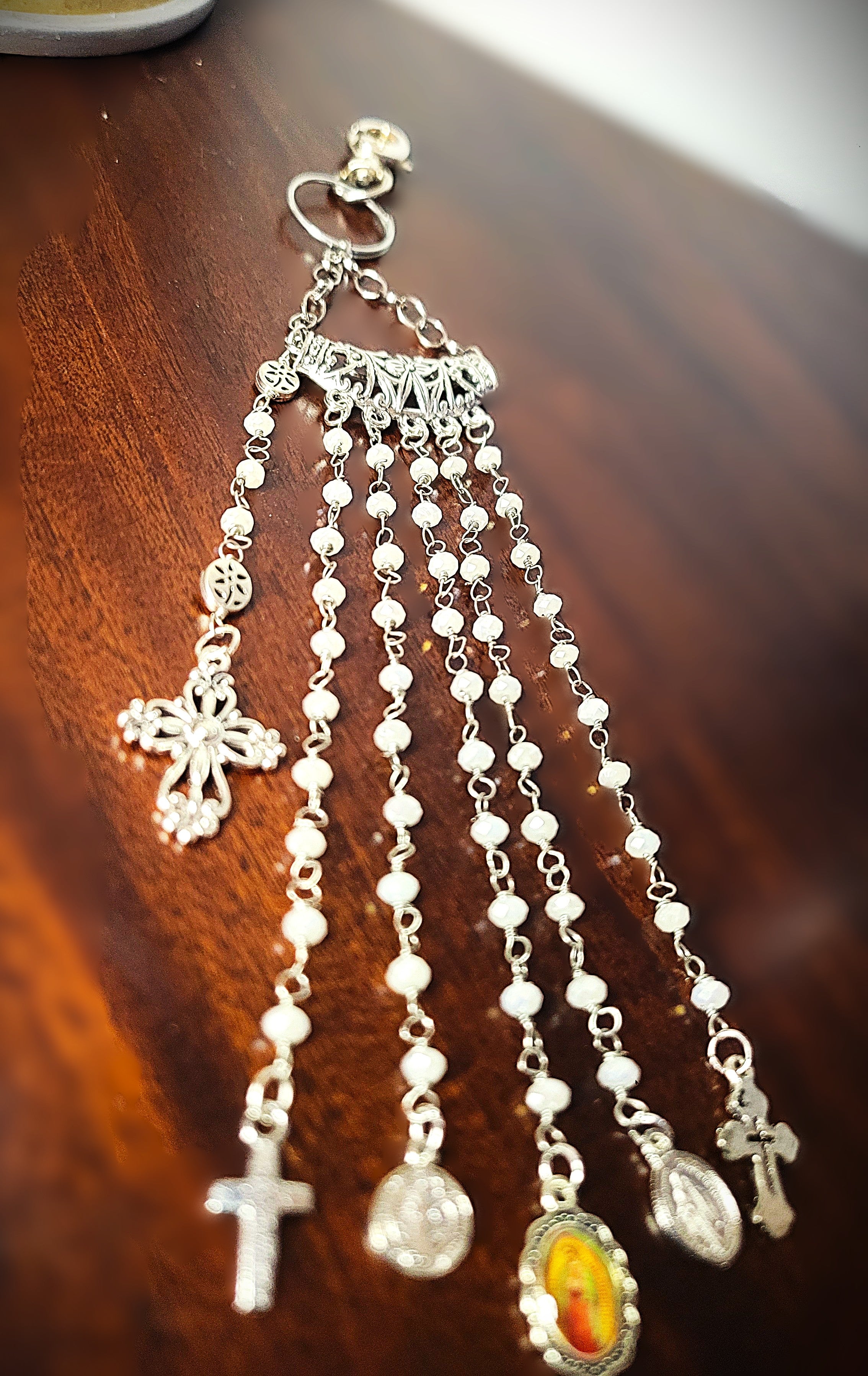 The GARDENIA Keychain Rosary